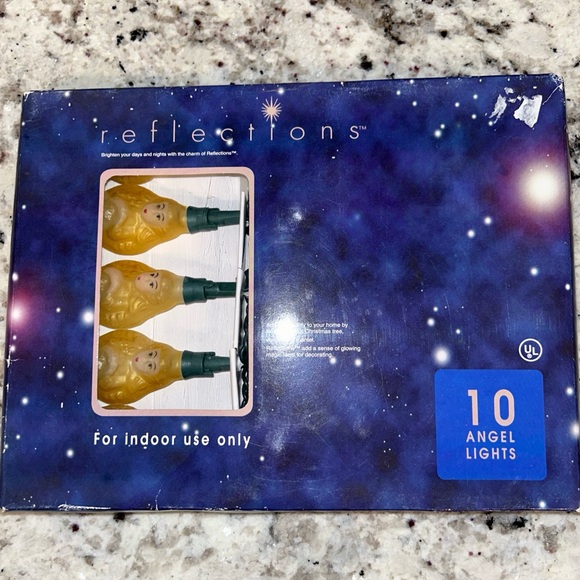 Reflections Midwest Box Of 10 Angel String Lights New In Box Retro Vintage Style - Picture 2 of 5